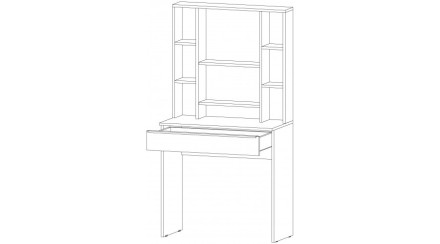 Стол туалетный Элегант, Графит 