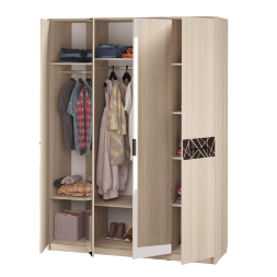 Шкаф 4-х дверный Дюна