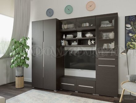 Тумба ТВ с нишей длинная ТБ-004 Эколь 