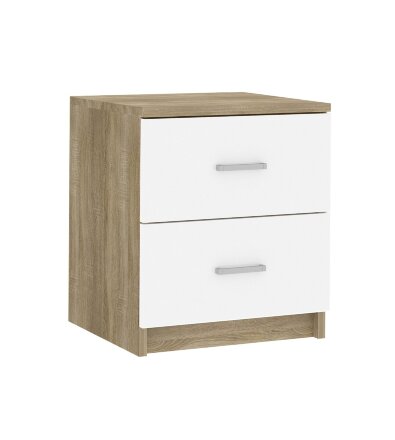 Тумба прикроватная Бланка, сонома / белый 