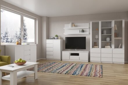 Шкаф-витрина Stern (Штерн), белый 